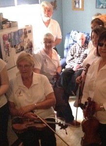 The Fiddlers visit Joe in May of 2015.